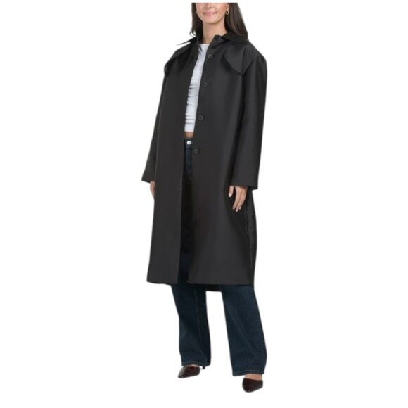 SANDRO Satin Trench Coat - Picture 1 of 2